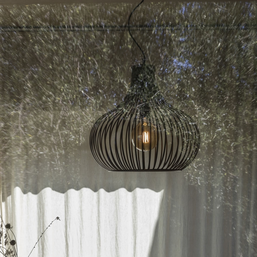 Ideal Lux - Ljuskrona med textilsladd ONION 1xE27/60W/230V diameter 59,5 cm