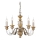 Ideal Lux - Ljuskrona på kedja FIRENZE 5xE14/40W/230V diameter 55 cm guld