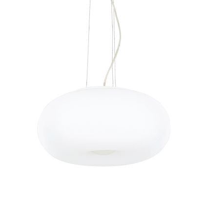 Ideal Lux - Pendel med kabel ULISSE 3xE27/60W/230V Ø 42 cm vit