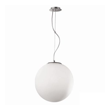 Ideal Lux - Pendel på kabel MAPA 1xE27/42W/230V Ø 20 cm vit