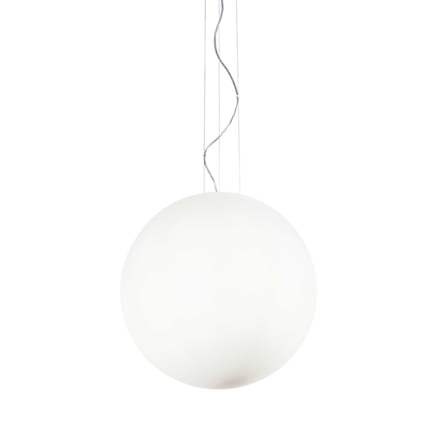 Ideal Lux - Pendel på vajer MAPA 1xE27/42W/230V Ø 50 cm vit
