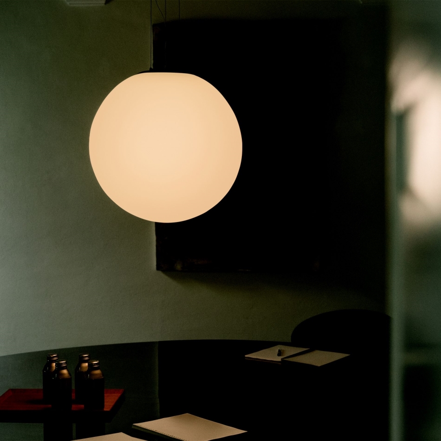 Ideal Lux - Pendel på vajer MAPA 1xE27/42W/230V Ø 50 cm vit