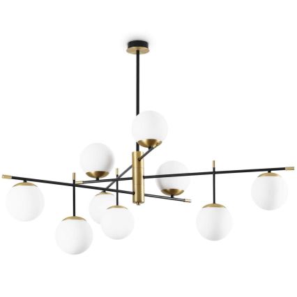 Ideal Lux - Pendelkrona GOURMET 9xE14/28W/230V diameter 131,5 cm guld