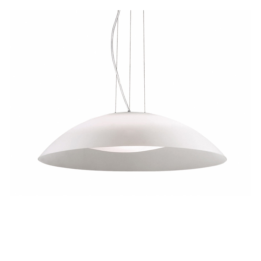 Ideal Lux - Pendellampa LENA med vajer 3xE27/60W/230V Ø 64 cm vit