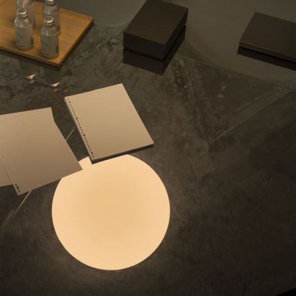 Ideal Lux - Pendellampa MAPA på kabel 1xE27/42W/230V Ø 40 cm vit