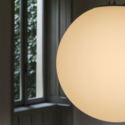 Ideal Lux - Pendellampa MAPA på kabel 1xE27/42W/230V Ø 40 cm vit