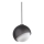 Ideal Lux - Pendellampa med kabel BLOOM 1xE27/42W/230V Ø 22 cm svart