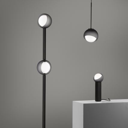 Ideal Lux - Pendellampa med kabel BLOOM 1xE27/42W/230V Ø 22 cm svart
