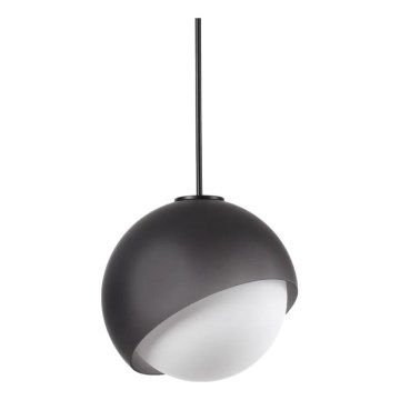 Ideal Lux - Pendellampa med kabel BLOOM 1xE27/42W/230V Ø 30 cm svart