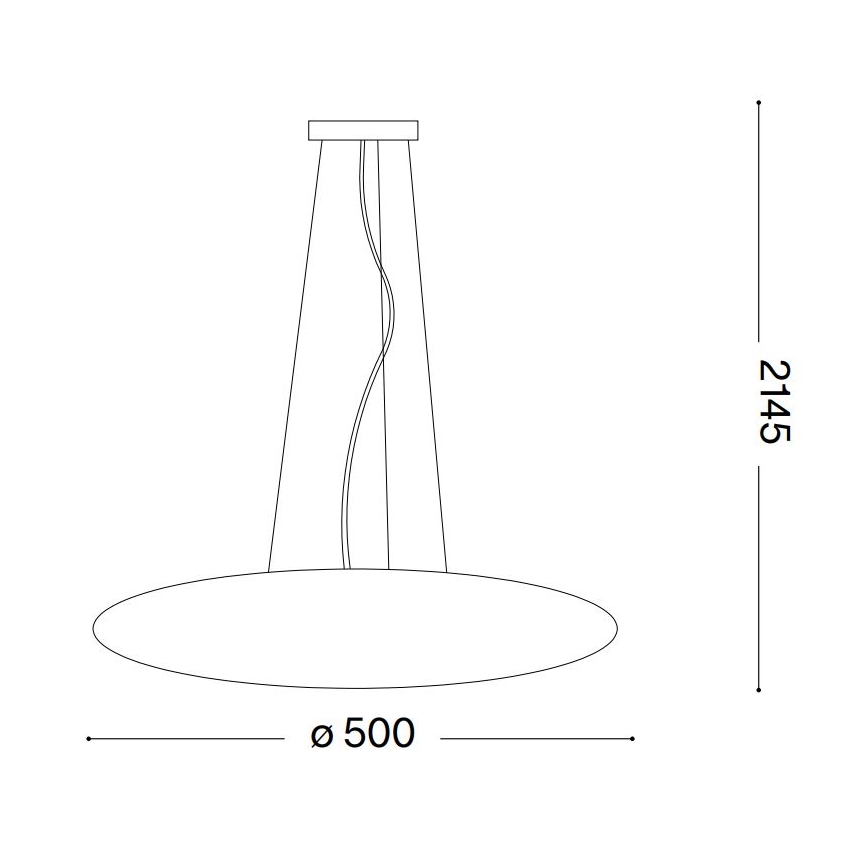 Ideal Lux - Pendellampa med kabel SMARTIES 3xE27/42W/230V 50 cm vit