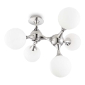 Ideal Lux - Plafond NODI 5xE14/28W/230V 50x55 cm blank krom/vit