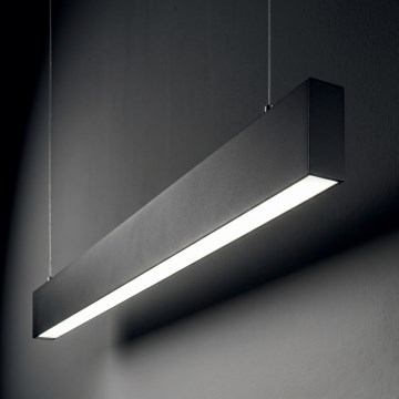 Ideal Lux - STEEL LED-hänglampa på vajer LED/29W/230V 3000K CRI 90 120 cm svart