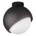 Ideal Lux - Taklampa BLOOM 1xE27/42W/230V Ø 22 cm svart