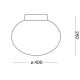 Ideal Lux - Taklampa CANDY 1xE27/42W/230V diameter 40 cm vit