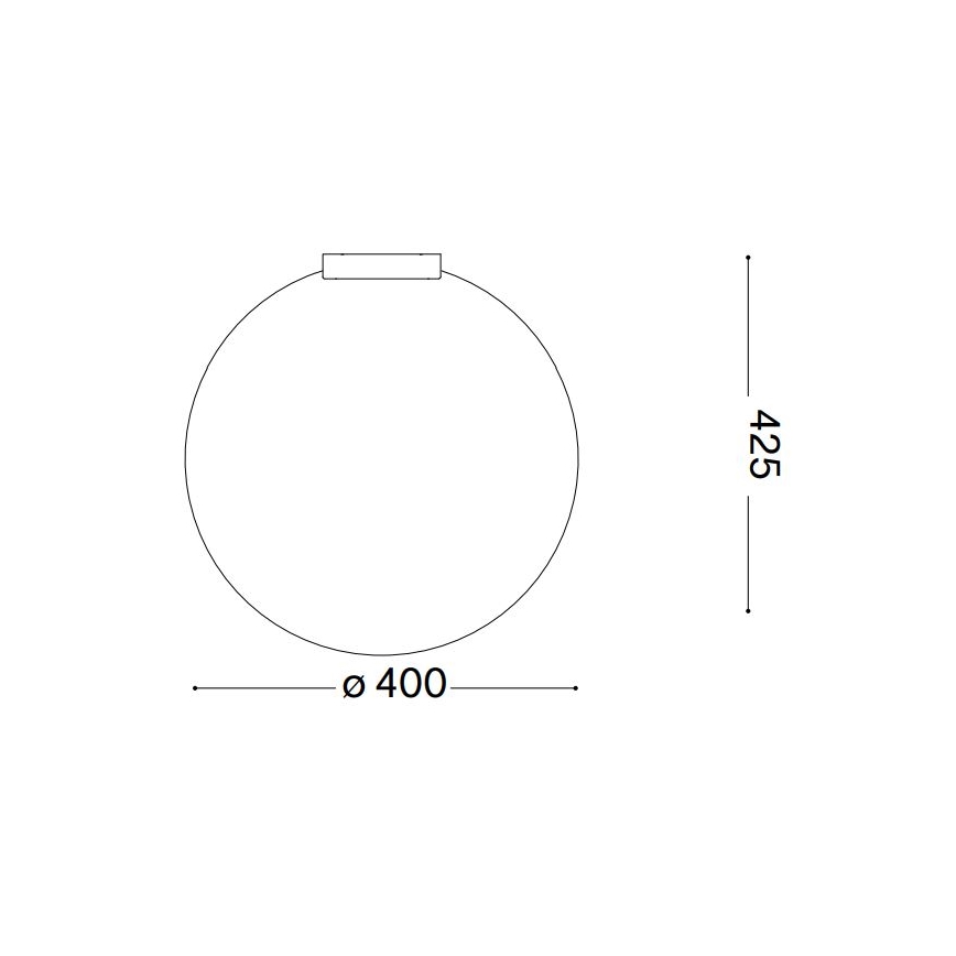 Ideal Lux - Taklampa CARTA 1xE27/25W/230V diameter 40 cm vit