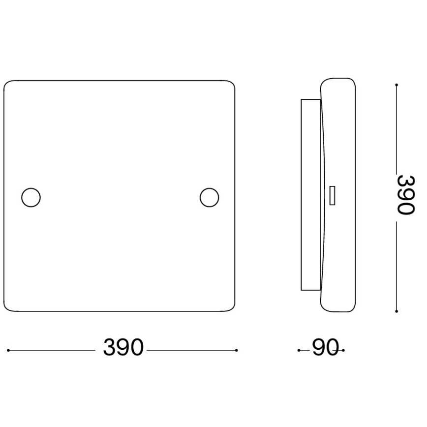 Ideal Lux - Taklampa CELINE 3xE27/60W/230V 39x39 vit