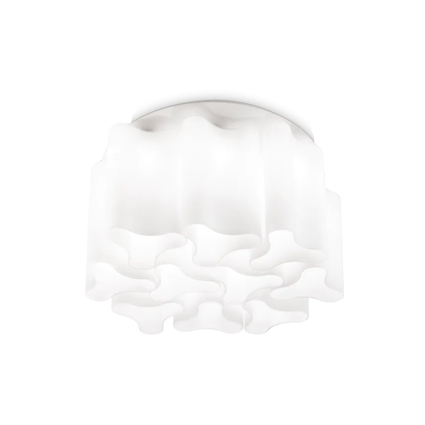 Ideal Lux - Taklampa COMPO 10xE27/52W/230V Ø 73,5 cm vit