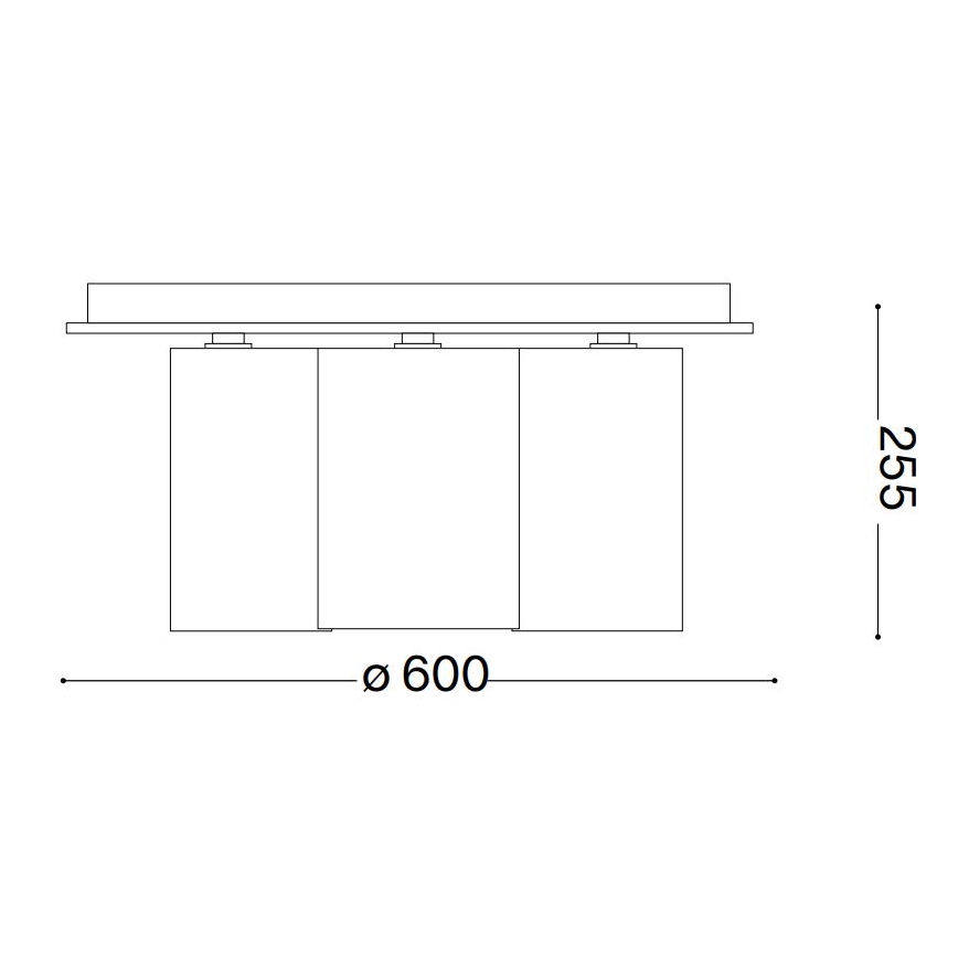 Ideal Lux - Taklampa DAISY 6xE27/52W/230V diameter 60 cm guld/vit