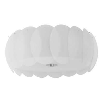 Ideal Lux - Taklampa OVALINO 8xE27/60W/230V Ø 53,5 cm vit