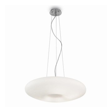 Ideal Lux - Taklampa på vajer GLORY 5xE27/60W/230V Ø 60 cm vit