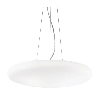 Ideal Lux - Taklampa på vajer SMARTIES 5xE27/42W/230V Ø 60 cm vit