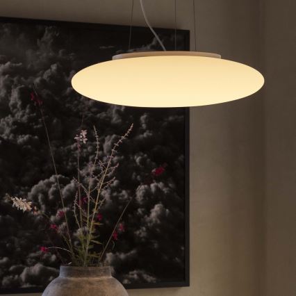 Ideal Lux - Taklampa på vajer SMARTIES 5xE27/42W/230V Ø 60 cm vit