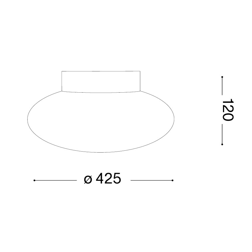 Ideal Lux - Taklampa SMARTIES 2xE27/42W/230V diam. 42,5 cm vit