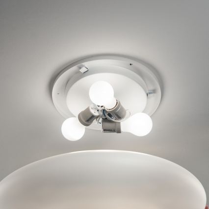 Ideal Lux - Taklampa SMARTIES 3xE27/42W/230V Ø 60 cm vit