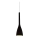 Ideal Lux - Takpendel med kabel FLUT 1xE14/40W/230V Ø 10,5 cm svart