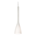Ideal Lux - Takpendel med sladd FLUT 1xE14/40W/230V Ø 10,5 cm vit