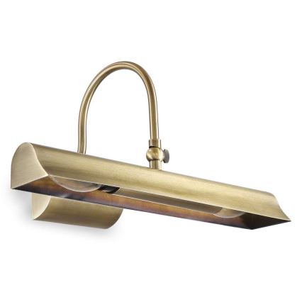 Ideal Lux - Tavellampa RETRO 2xE14/28W/230V mässing