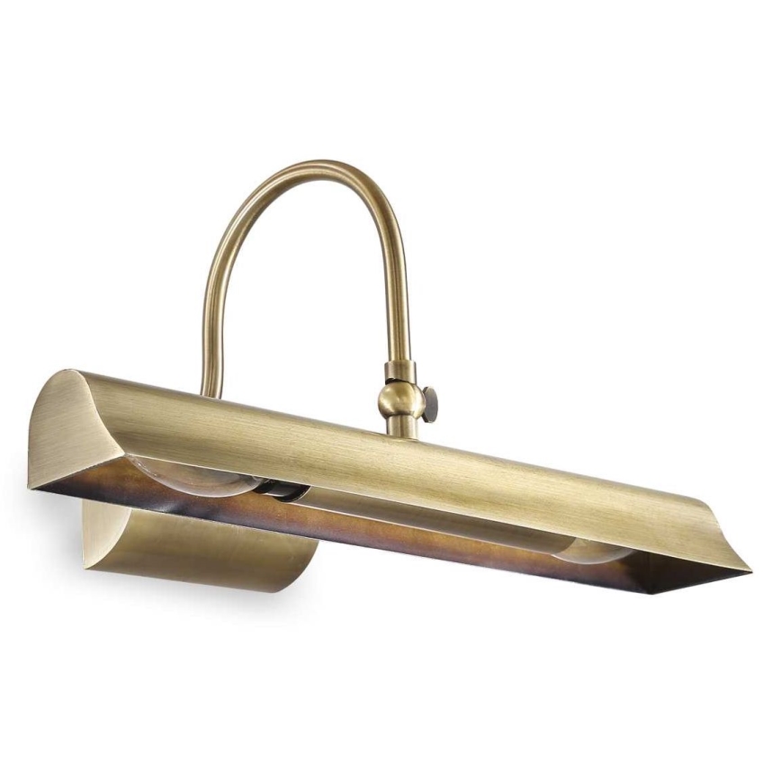 Ideal Lux - Tavellampa RETRO 2xE14/28W/230V mässing