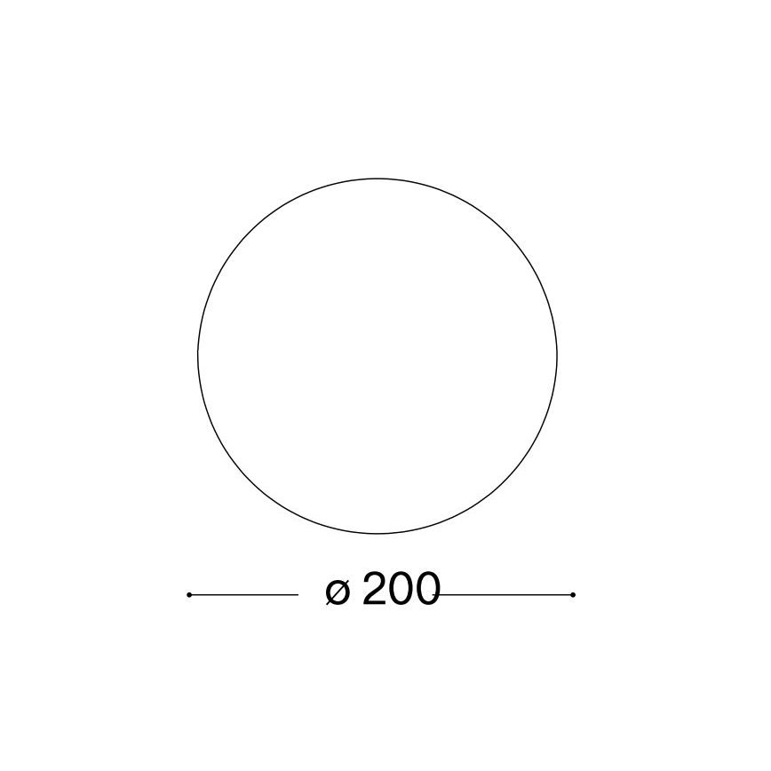 Ideal Lux - Universellt ersättningsglas MAPA E27 Ø 20 cm vit