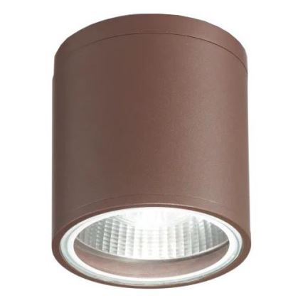 Ideal Lux - Utomhus-spotlampa GUN 1xGU10/28W/230V Ø 11 cm IP55 brun