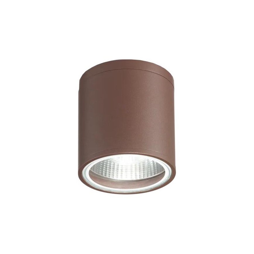 Ideal Lux - Utomhus-spotlampa GUN 1xGU10/28W/230V Ø 11 cm IP55 brun