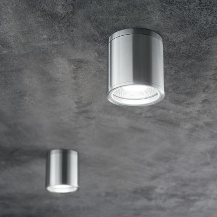 Ideal Lux - Utomhus-spotlampa GUN 1xGU10/28W/230V Ø 11 cm IP55 grå