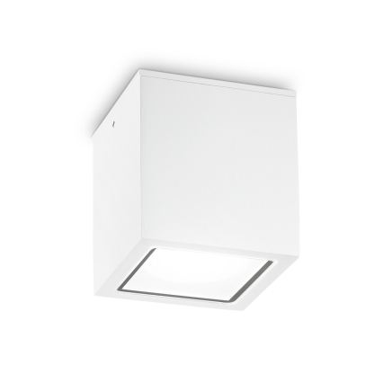 Ideal Lux - Utomhus spotlampa TECHO 1xGU10/20W/230V 15x15 cm IP54 vit