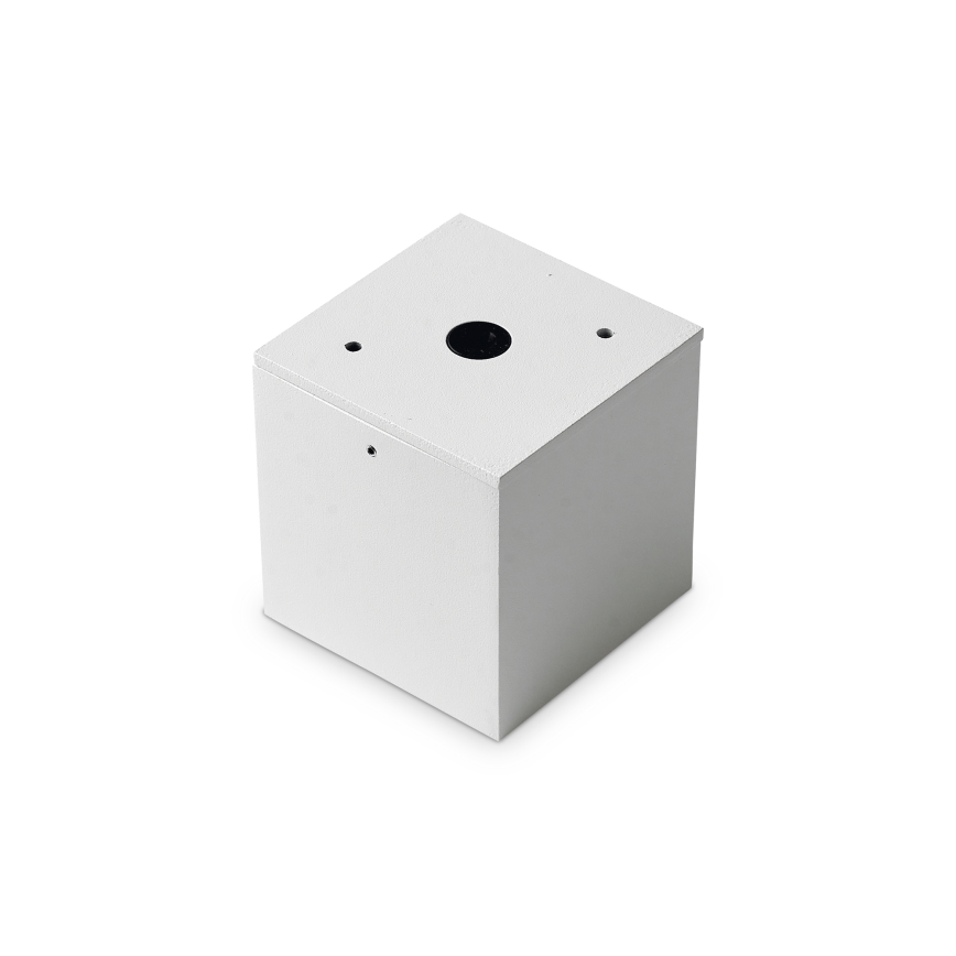 Ideal Lux - Utomhus spotlampa TECHO 1xGU10/20W/230V 15x15 cm IP54 vit