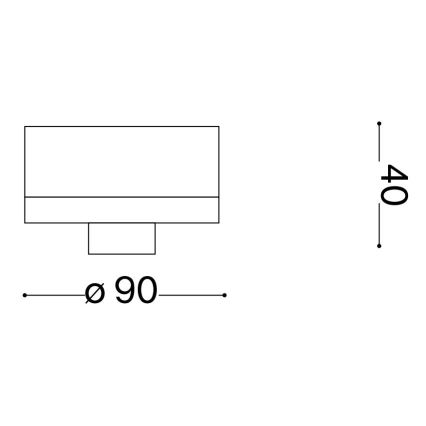 Ideal Lux - Utomhus taklampa CLIO 1xE27/42W/230V IP44 svart