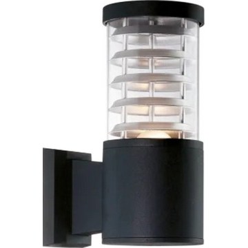 Ideal Lux - Utomhus väggarmatur TRONCO 1xE27/42W/230V IP44 svart