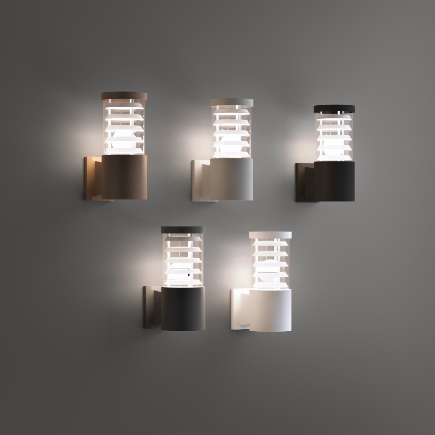 Ideal Lux - Utomhus väggarmatur TRONCO 1xE27/42W/230V IP44 svart