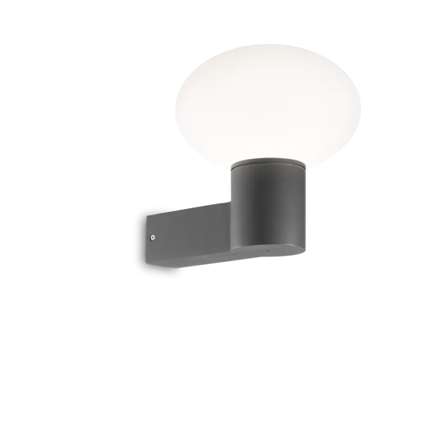 Ideal Lux - Utomhus vägglampa CLIO 1xE27/42W/230V IP44 antracit
