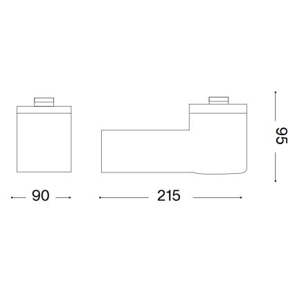 Ideal Lux - Utomhus vägglampa CLIO 1xE27/42W/230V IP44 antracit