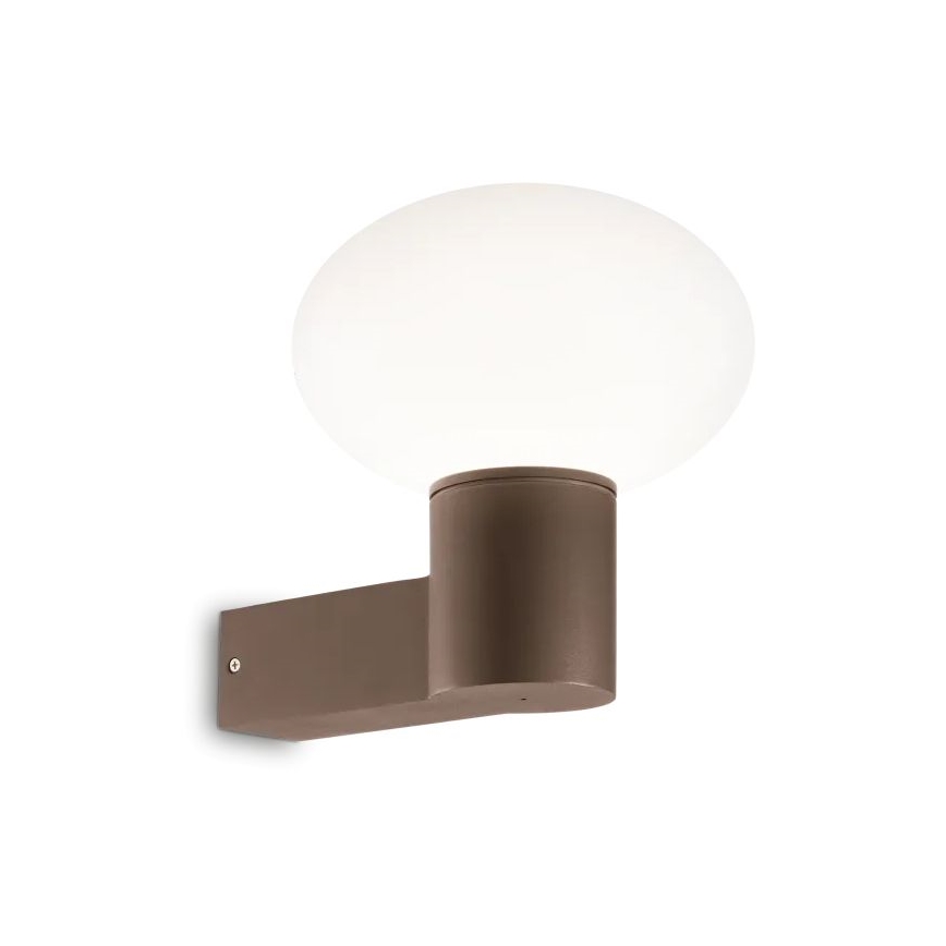 Ideal Lux - Utomhus vägglampa CLIO 1xE27/42W/230V IP44 brun