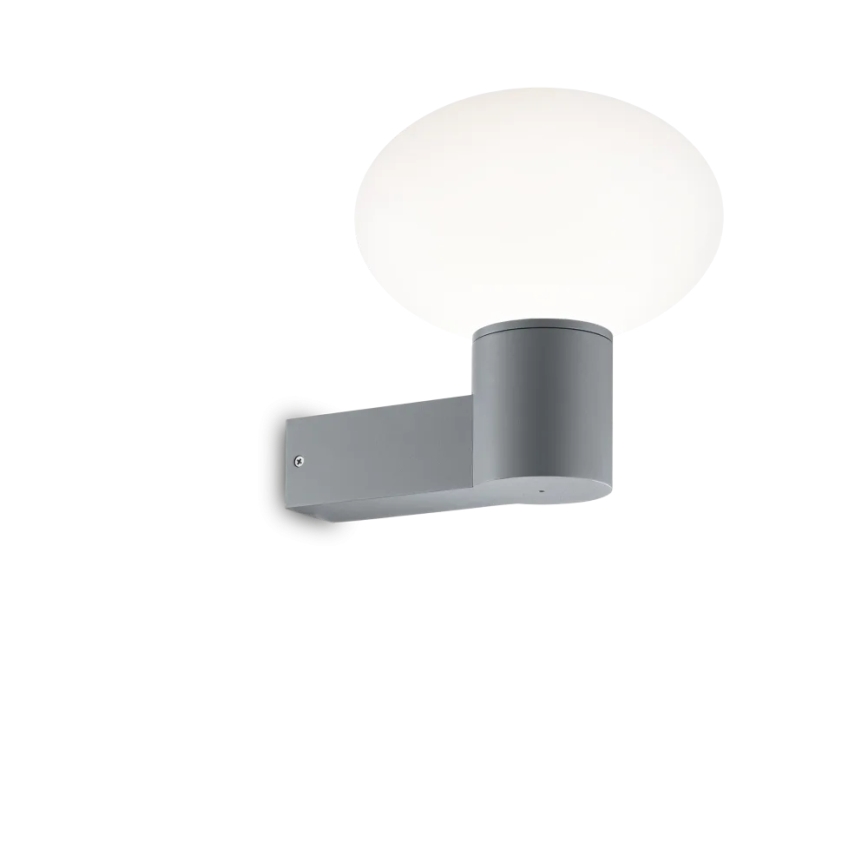 Ideal Lux - Utomhus vägglampa CLIO 1xE27/42W/230V IP44 grå