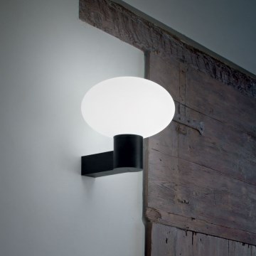 Ideal Lux - Utomhus vägglampa CLIO 1xE27/42W/230V IP44 svart