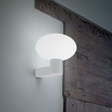Ideal Lux - Utomhus vägglampa CLIO 1xE27/42W/230V IP44 vit