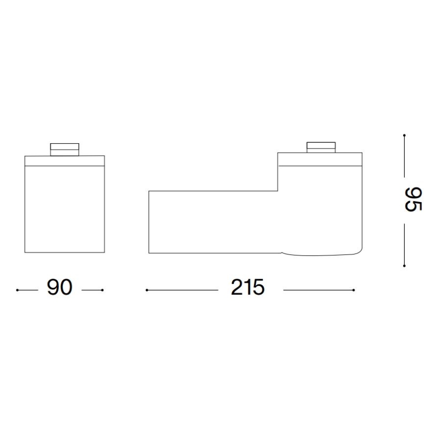 Ideal Lux - Utomhus vägglampa CLIO 1xE27/42W/230V IP44 vit