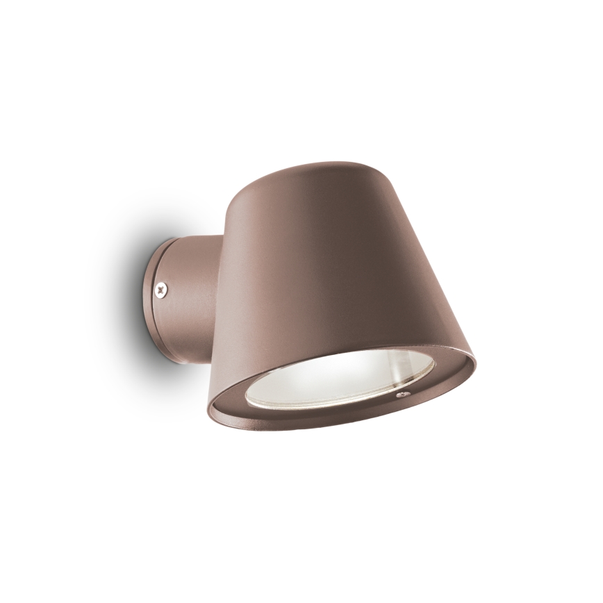 Ideal Lux - Utomhus vägglampa GAS 1xGU10/28W/230V IP43 brun