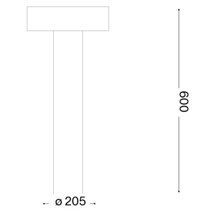 Ideal Lux - Utomhuslampa 4xG9/15W/230V 60 cm IP44 brun